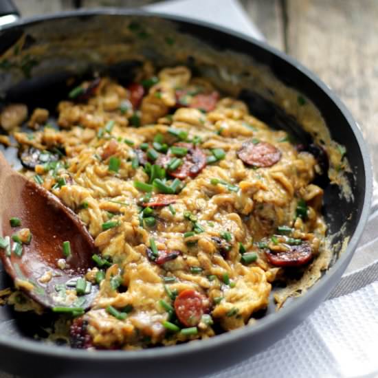 Scrambled Eggs with Chorizo