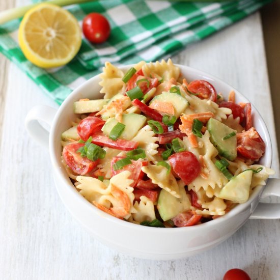 Pasta Salad & Lemon Sesame Dressing