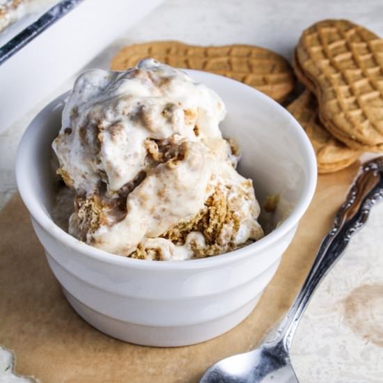 Peanut Butter and Fluff Ice Cream