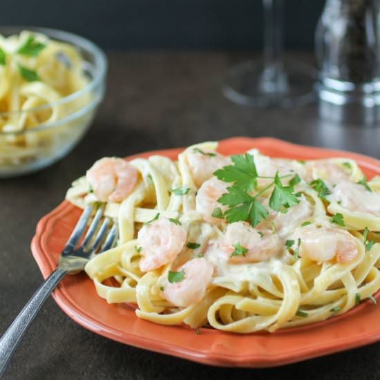 Shrimp Fettuccine Alfredo