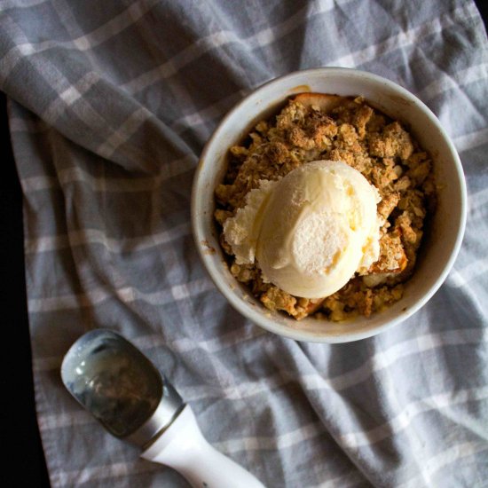 Healthy Apple and Pear Crumble