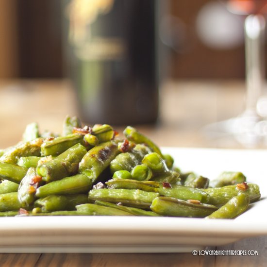 Caramelized Garlic Sugar Snap Peas