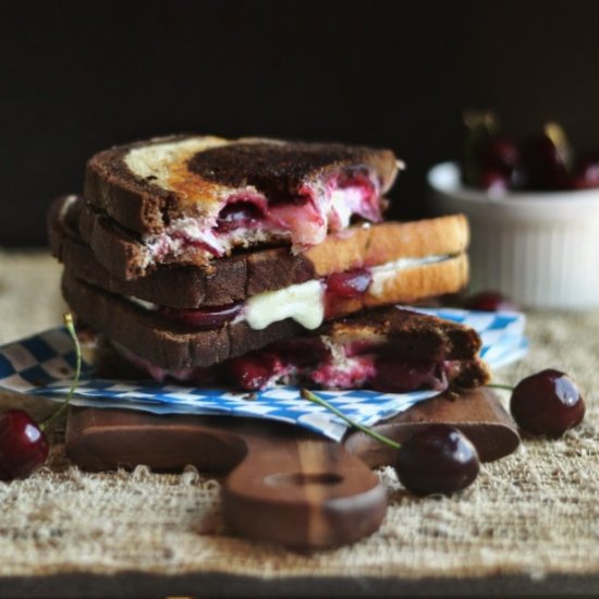 Cherry/Goat Cheese Grilled Cheese