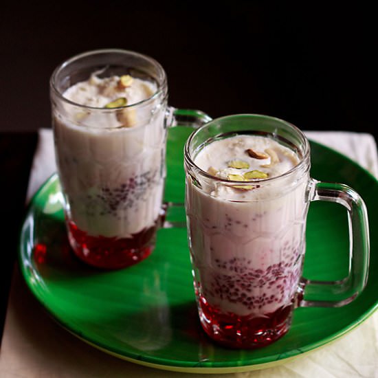 Falooda with ice cream