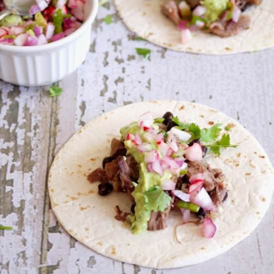 Brazilian Feijoada Tacos