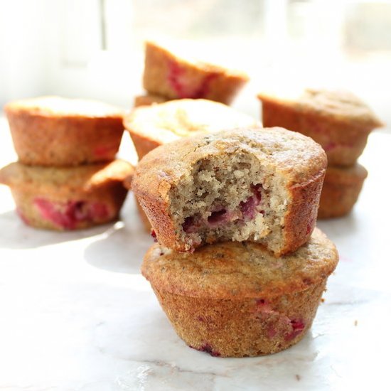 Gluten Free Plum Chia Muffins