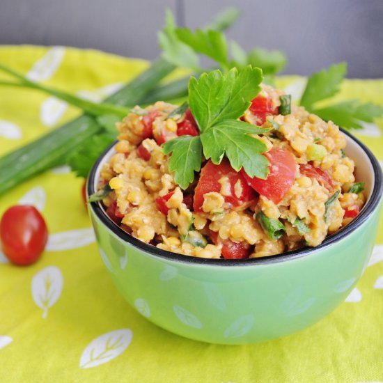 Easy Red Lentil Salad