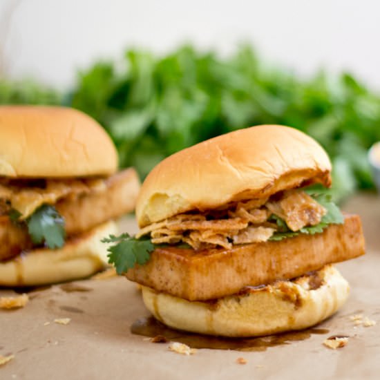 Char Siu Tofu Sliders