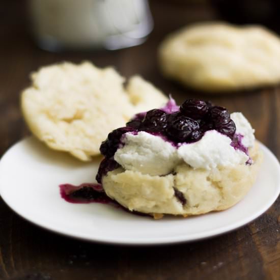 Goat Cheese & Blueberry Biscuits