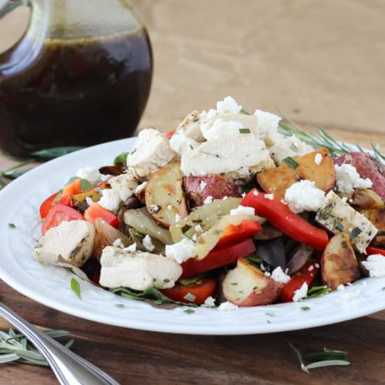 Warm Roasted Veggie Salad