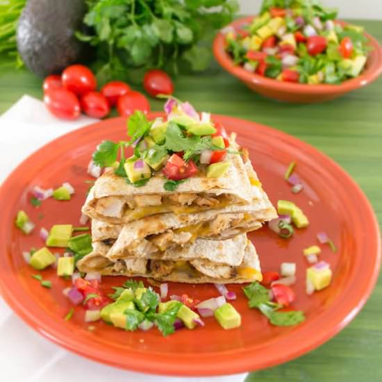 Honey Lime Chicken Quesadillas