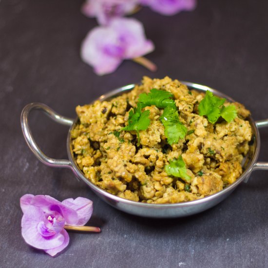 Spiced Ground Chicken Keema