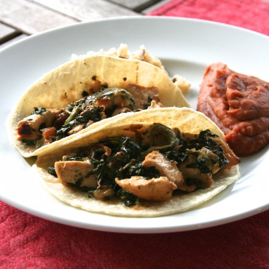 Chicken & Poblano Tacos