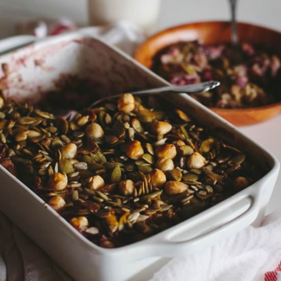 Baked Crunchy Blackberry Oatmeal