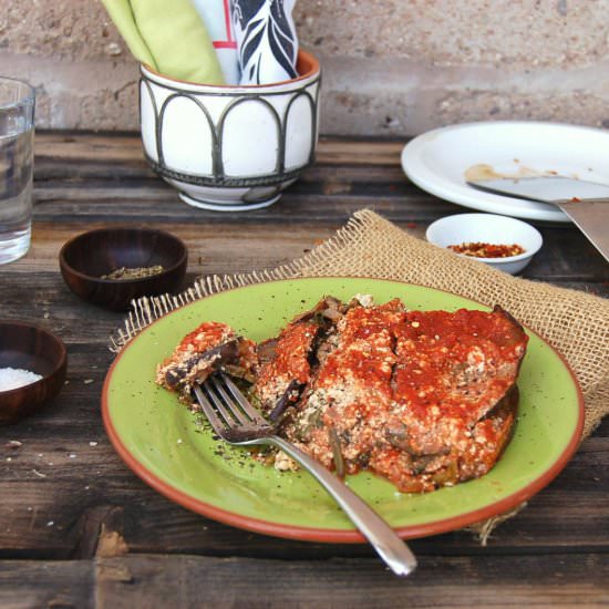 Gluten Free Vegan Eggplant Lasagna