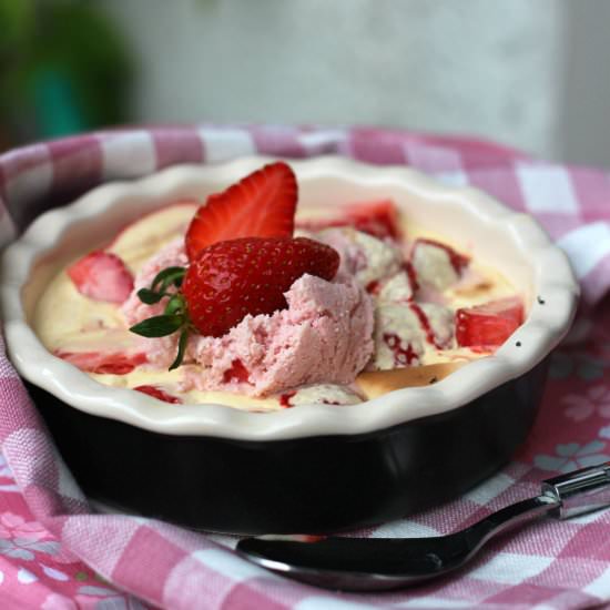 Strawberries Baked in Sabayon