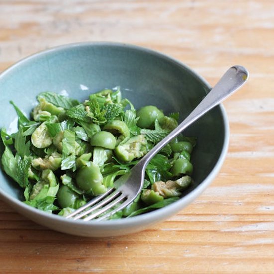 Sicilian Green Olive Salad