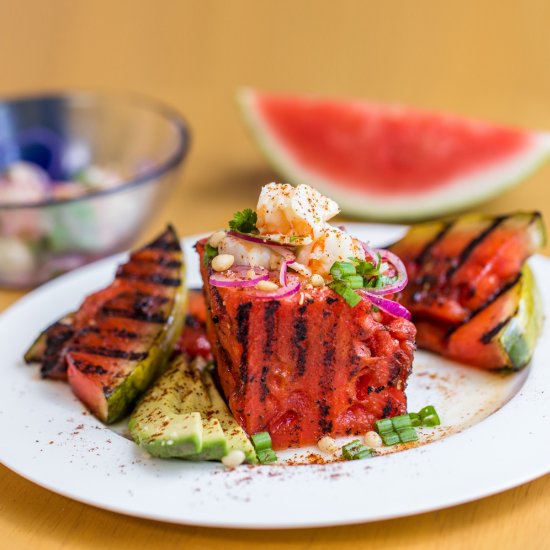 Grilled Watermelon Ceviche