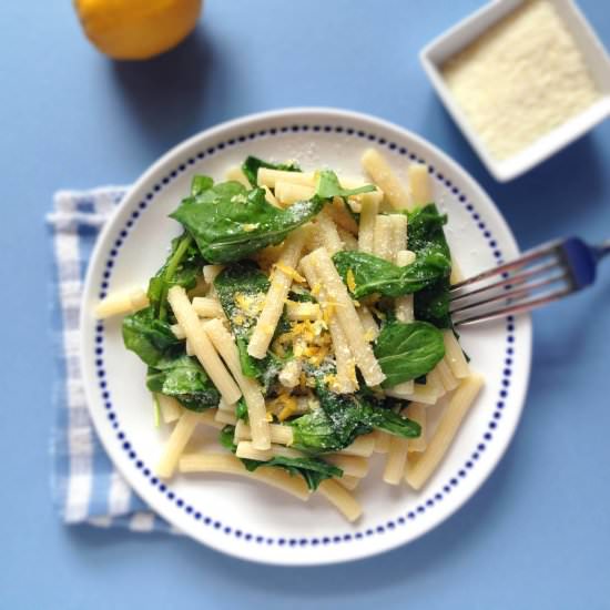 Pasta with Lemon Arugula