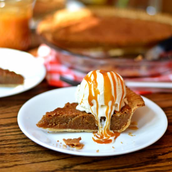 Butterscotch Brownie Pie