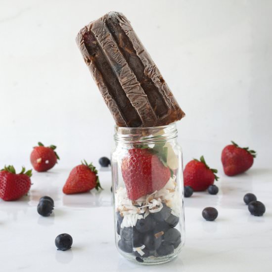 Very Berry Coconut Pudding Pops