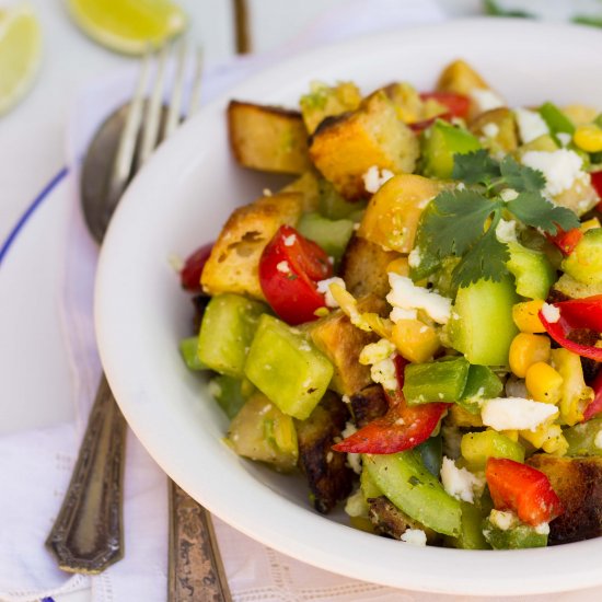 Southwest Panzanella Salad