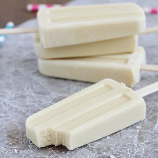 Coconut Vanilla Pudding Pops