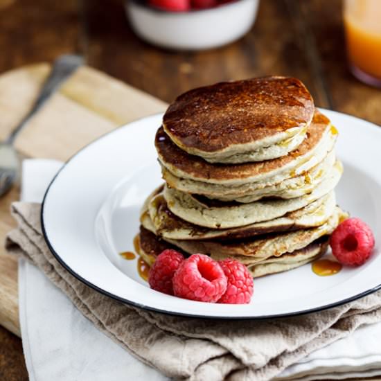 Banana Oat Pancakes