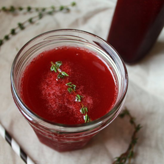 Blackberry, Lemon & Thyme Soda