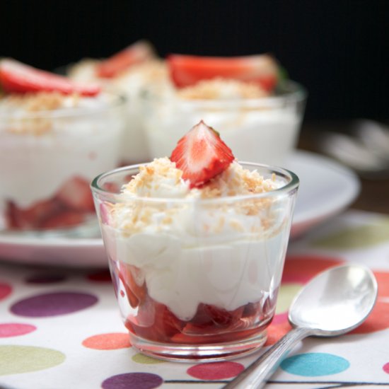 Coconut Strawberry Dessert