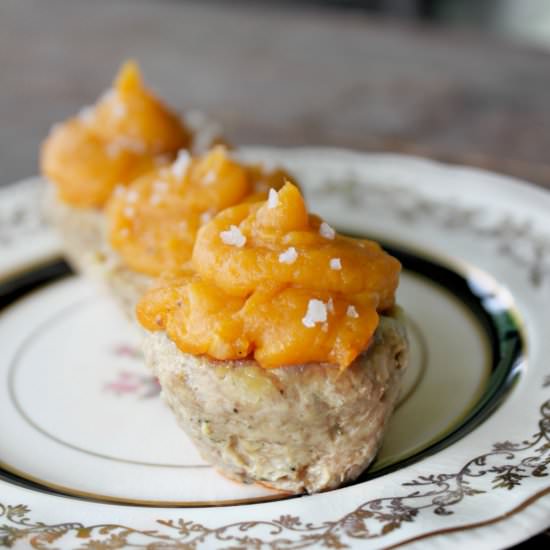 Mini Turkey Meatloaf Cupcakes