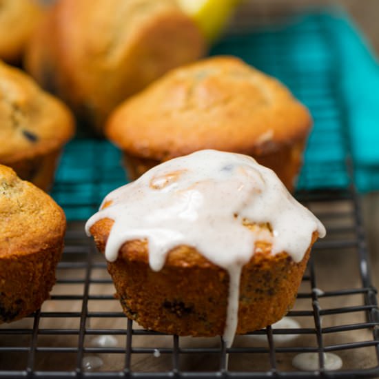 Lemon Blueberry Buttermilk Muffins