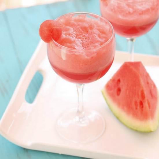 Watermelon and Champagne Cocktail