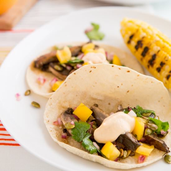 Grilled Mushroom Tacos