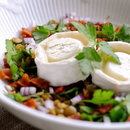 Lentil Salad with Goat Cheese