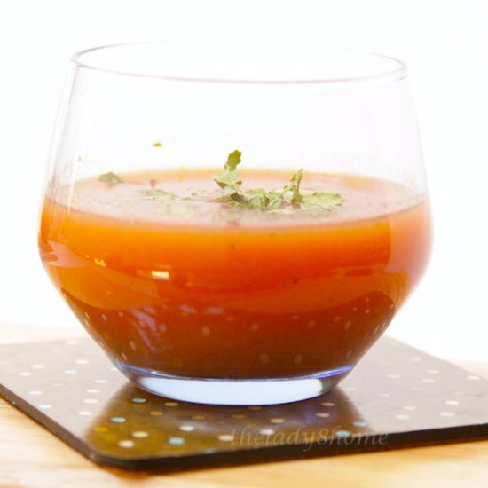 Gazpacho with a Herb Twist