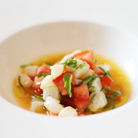 Ceviche with Cod & Tomatoes