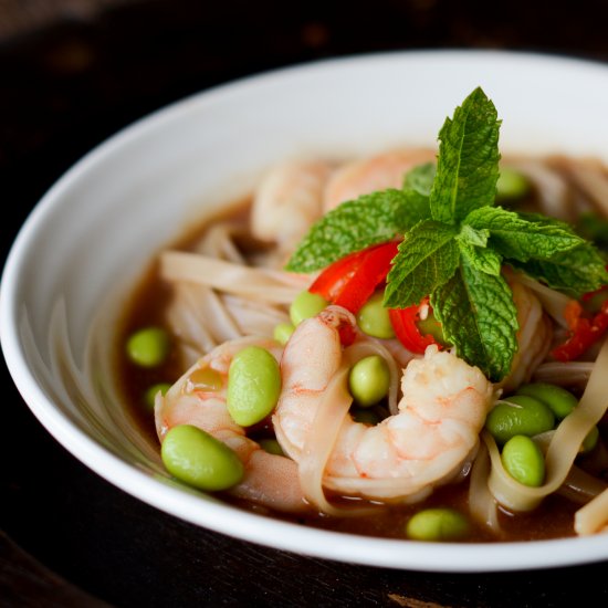 Miso Soup with Prawns