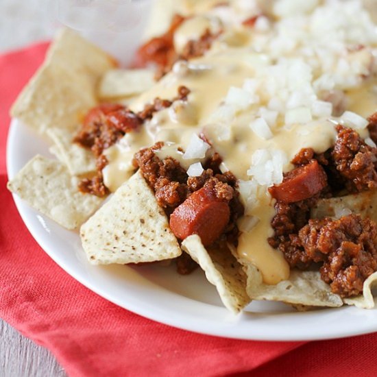 Chili Dog Nachos