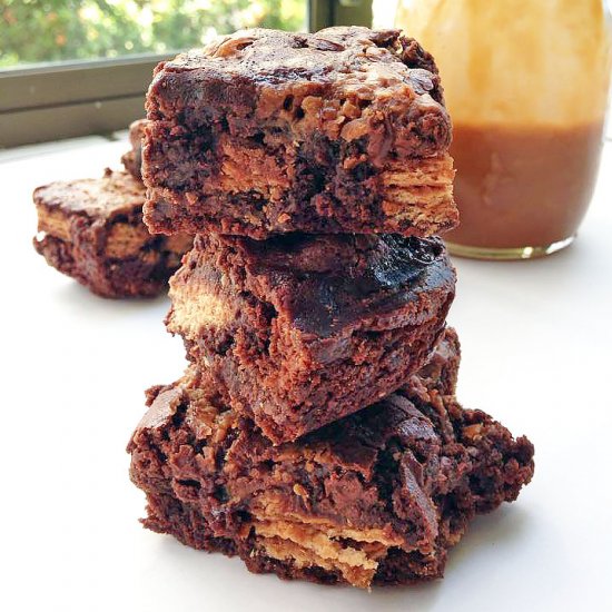 Caramel Kit Kat Brownies