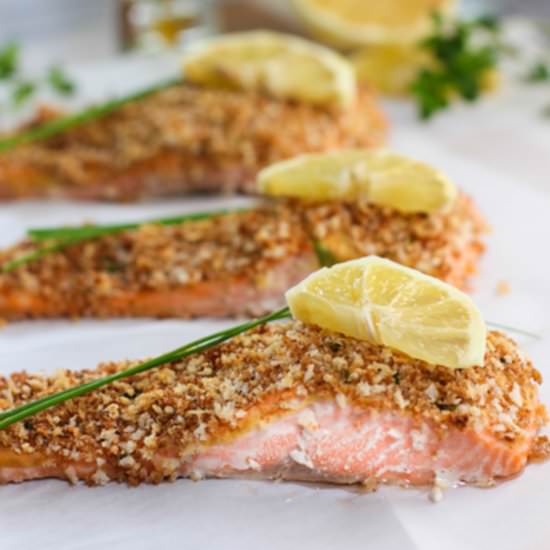 Panko Crusted Salmon!