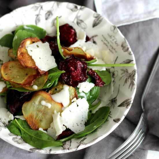 Spinach and Chips Salad