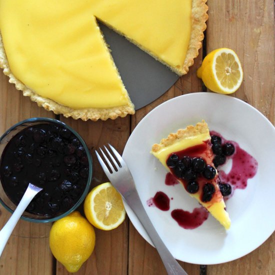 Lemon Curd Cheesecake Tart