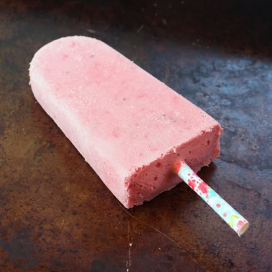 Strawberry Cheesecake Popsicles