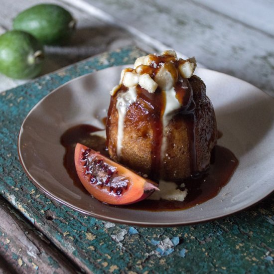 Caramelised Feijoa Pudding