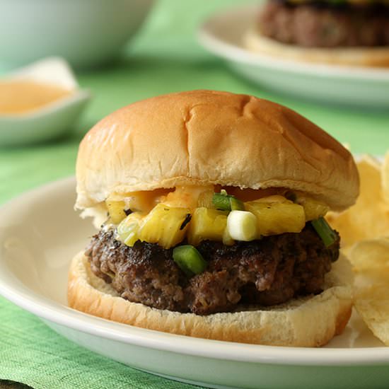 Sweet Chili & Pineapple Thai Burger