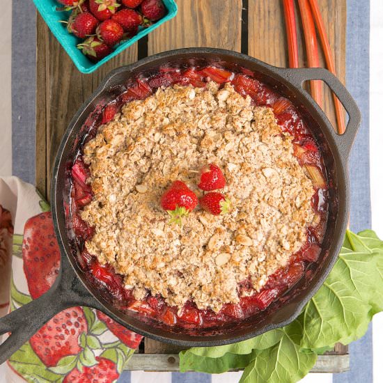 Strawberry Rhubarb Cobbler