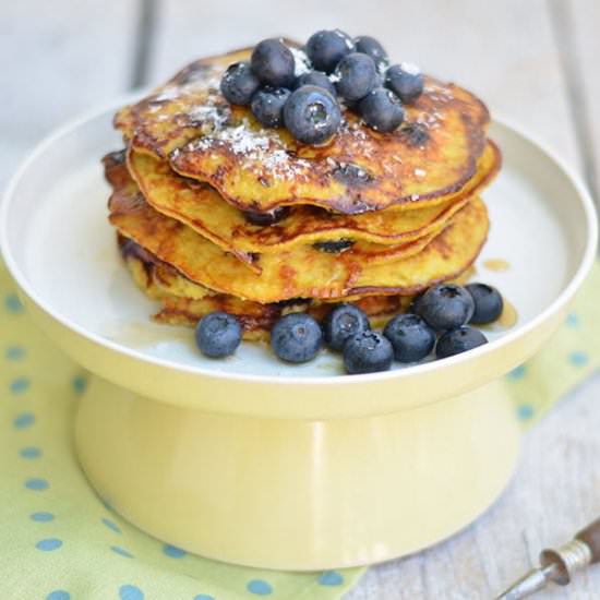 Blueberry Banana Pancakes