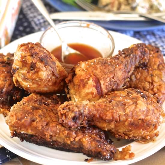 Tea Brined Buttermilk Fried Chicken