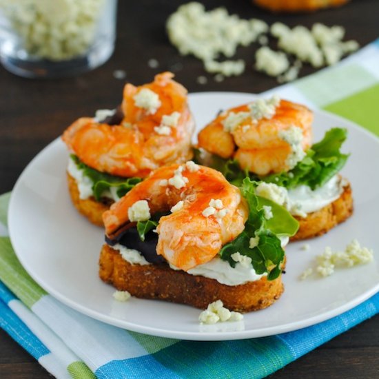 Buffalo Shrimp Crostini